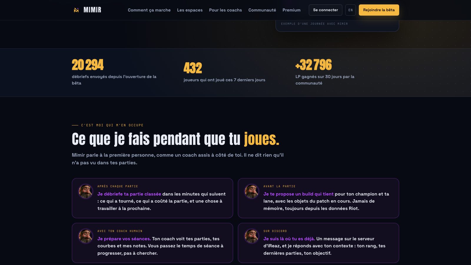 Mimir : ce que je fais pendant que tu joues